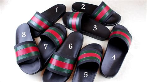 video fake gucci sandals|faux gucci flip flops.